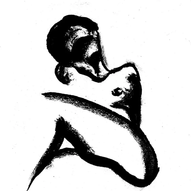 Oeuvre d'art contemporain intitulée "Profondeur et simplicité", réalisée au crayon et fusain par Danièle Archambault