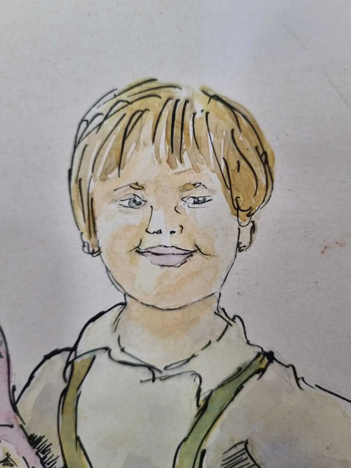 Jeune garçon – illustration extraite d’un livre pour enfants par Danièle Archambault – Artdany.fr